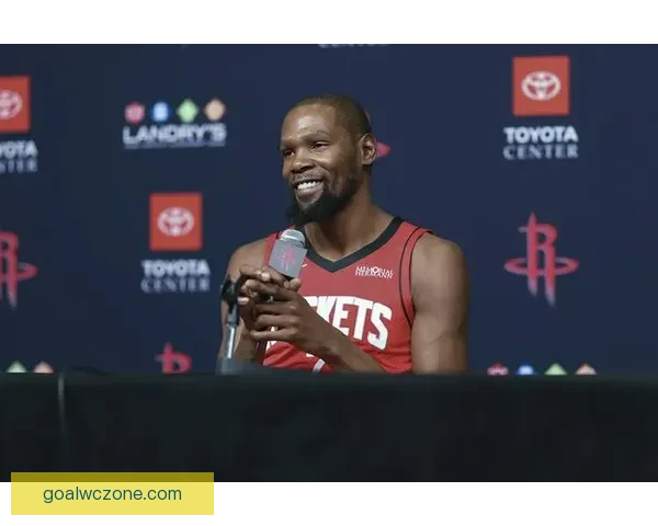 杜兰特与申京化学反应提升 火箭中锋三分能力激增